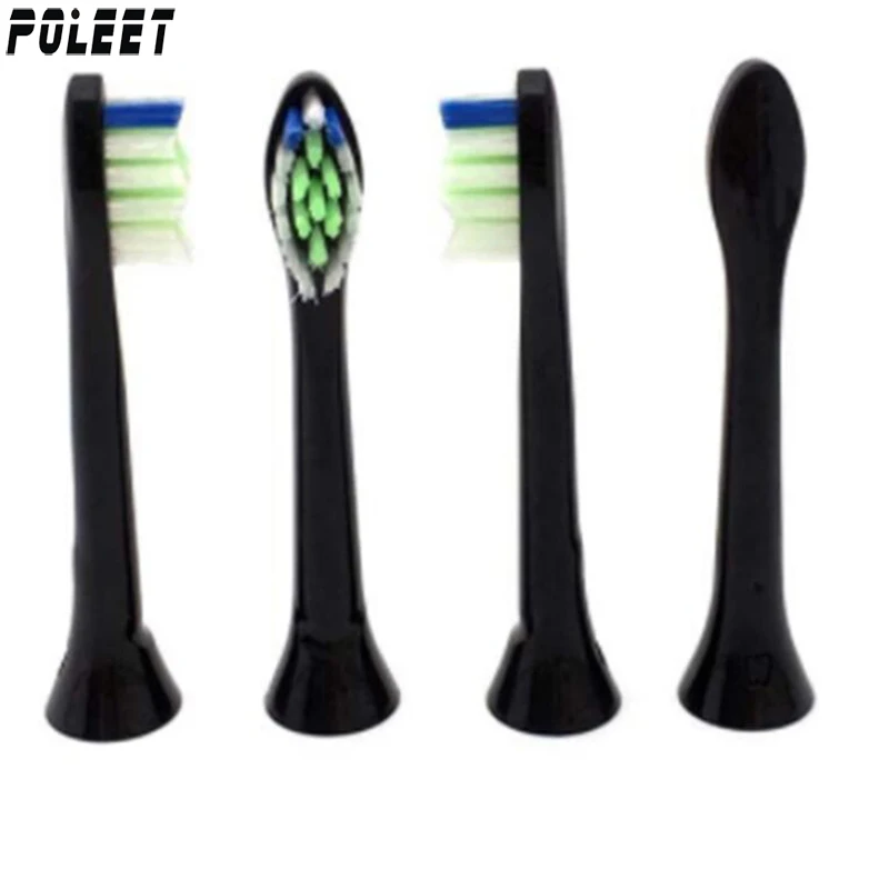 1600PCS Replacement Toothbrush Head YH729 Black Fits For Philips Electric Toothbrush HX3 HX6 HX9 Series HX6064 P-HX-6064