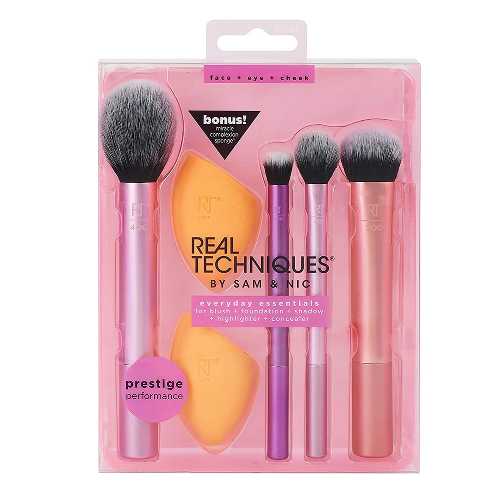 Make up Brushs Makeup sponge Maquillage Real Technique Powder Loose Box Belt foundation brush 1997 Hot | Красота и здоровье