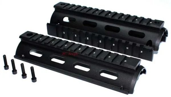 Векторная оптика AR 15 M4 RIS Handguard Carbine 6,7 дюймов Длина Drop-in Picatinny Quad Picatinny Rail Mount system