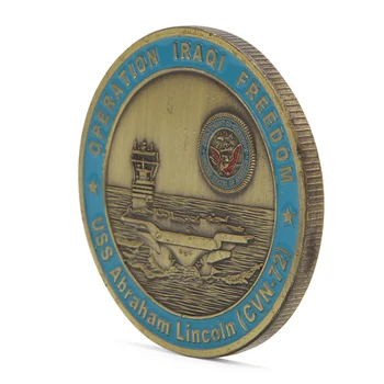 

US Abraham Lincoln Saint George Commemorative Challenge Coins Souvenir Novelty Y4UB