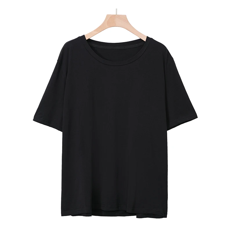 Летняя женская футболка с круглым вырезом и короткими рукавами для девочек, базовая нательная футболка, 2 шт./3 шт.,, M30146 - Цвет: color 1 (1 pc)