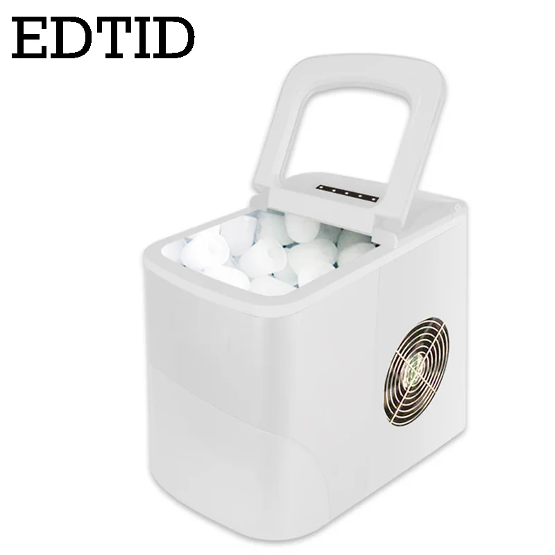 EDTID 15kgs/24H автоматическая электрическая машина для приготовления льда, бытовая цилиндрическая круглая машина для изготовления кубиков льда, семейный маленький бар, мини-кофейня, ЕС