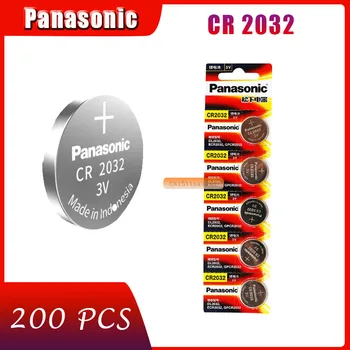 

200 X original brand new battery for PANASONIC cr2032 3v button cell coin batteries for watch computer cr 2032