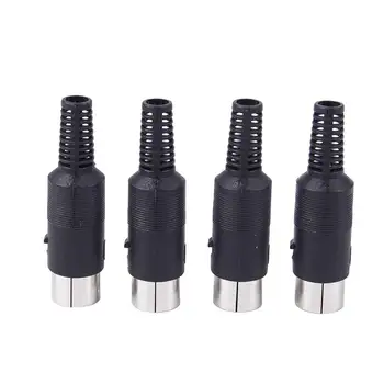 

4 Pieces 5 Pin Male DIN Connector Welder Cable Connector Adapter for Equipment