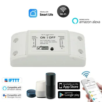 

WIRELESS WIFI SMART SWITCH TIMER CONTROL REMOTE HOME AUTOMATION MODULE ALEXA
