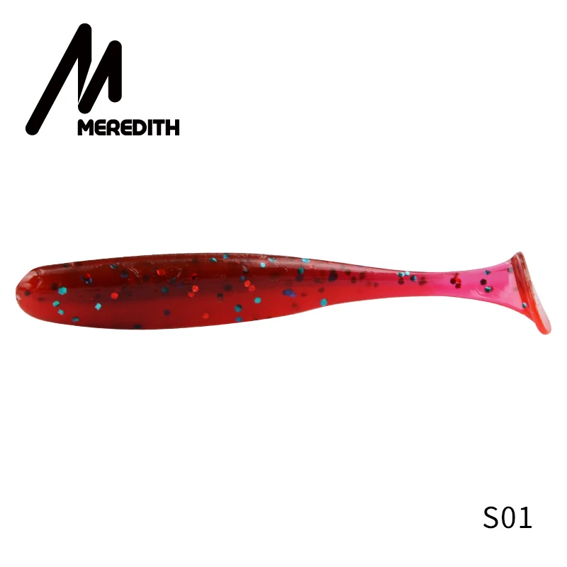 MEREDITH Easy Shiner, рыболовные приманки, 5 см, 7,5 см, 10 см, 13 см, силиконовые приманки, Товары для рыбалки, Морская рыбалка, плавающая приманка, воблеры, искусственные - Цвет: S01
