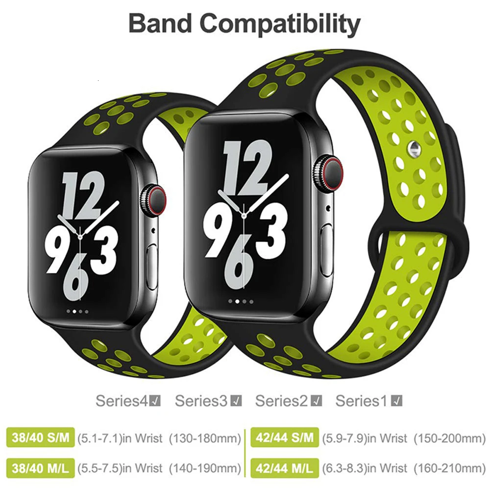 Спортивный ремешок для apple watch band 44 мм/40 мм apple watch 4 3 2 band iwatch band 5 42 мм/38 мм correa браслет ремень аксессуары для часов