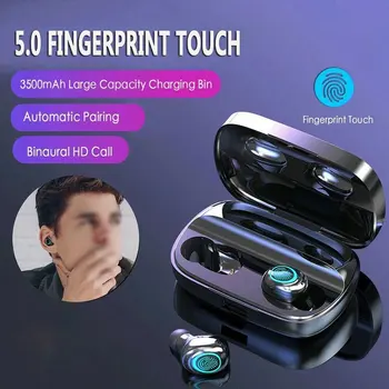 

S11 Wireless Earphone Mini Sport In-ear Touch Control Headset Stereo Handsfree Noise Cancelling Earphones with Charging Box