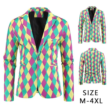 

Men Autumn Winter Printed Trench Coat Jacket Cardigan Long Sleeve Outwear Blouse Button Pocket Shirts M-3XL camisa masculina ca