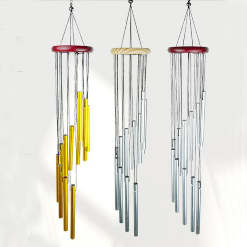 

1PCS 12 Tubes Wind Chime Yard Garden Windbells Outdoor Living Home Windchime Wall Hanging Home Decoration