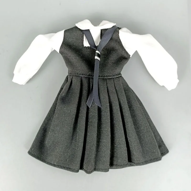 Fashion Doll Clothes Set For Barbie Doll Costume Students Suit Black White Dress Fashion Outfits Dollhouse Accessories 1/6 Toys
