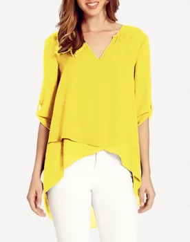 

Chiffon Tops Women Blouses Casual Ruffles Vintage Summer Elegant Plus Sizes Big Large Lady Befree Boho Femme Shirts Blousa