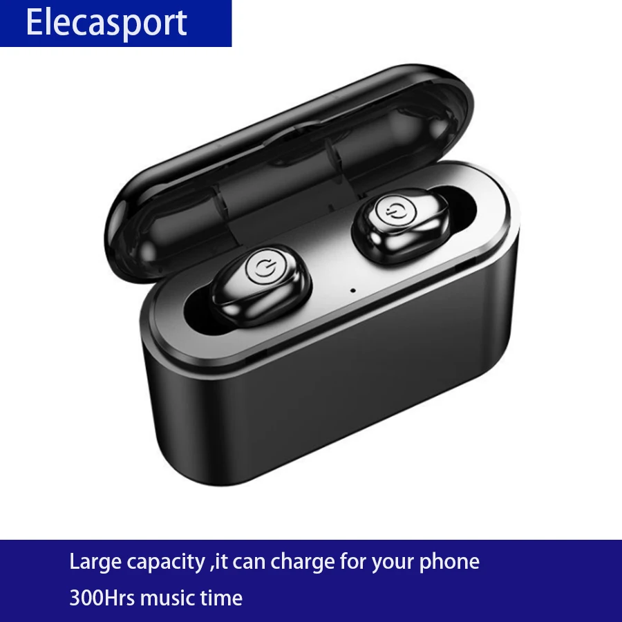 

5.0 Bluetooth wireless Earbuds Long time playing time per charger+Extra 300H with case super sound touch control