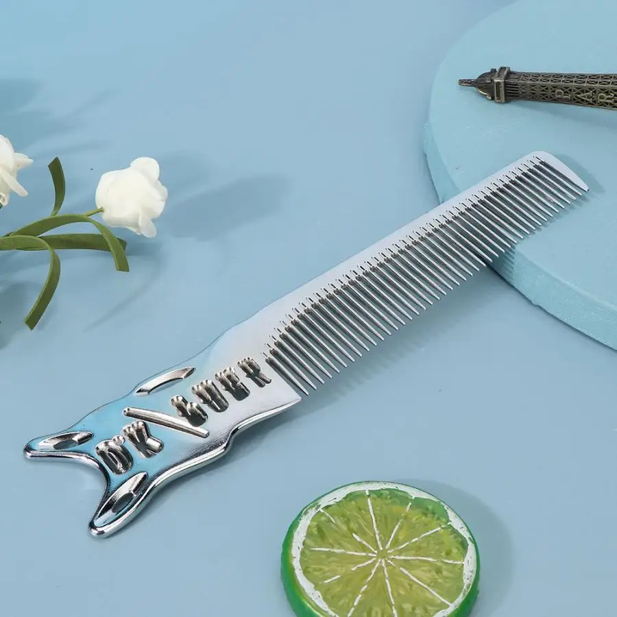 Расческа космическая алюминиевая Detangle Антистатическая Нескользящая расческа для массажа головы для укладки волос Расческа для парикмахерских инструментов аксессуары