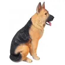 Смола собака сад пейзаж моделирование собака газон фигурка балкон Щенок Животное украшение ремесло статуи для украшения