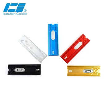 

IceManCooler M.2 SSD Hard Disk Cooler, SSD Heat Sink Aluminum Alloy Armor Black, Silver, Red, Gold, Blue ICE-M.2