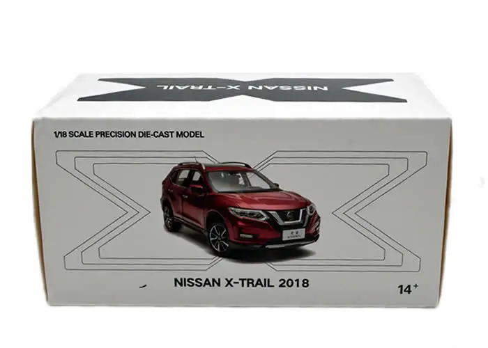 1:18 литая под давлением модель для Nissan X-trail Rogue синий внедорожник игрушечный автомобиль миниатюрная Коллекция подарков Горячая Xtrail X Trail