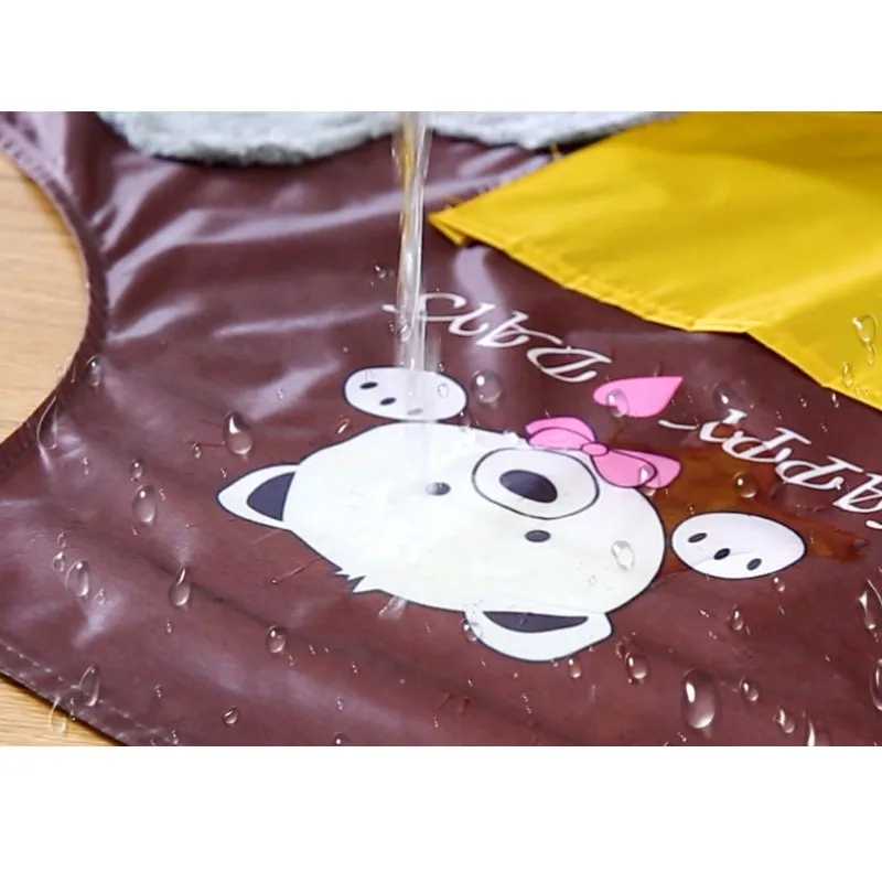 Waterproof Oil Proof Cute Bear Cooking Apron Women Can Wipe Hands On Both Sides Pinafore Aprons kitchen Dress Baking Accessories