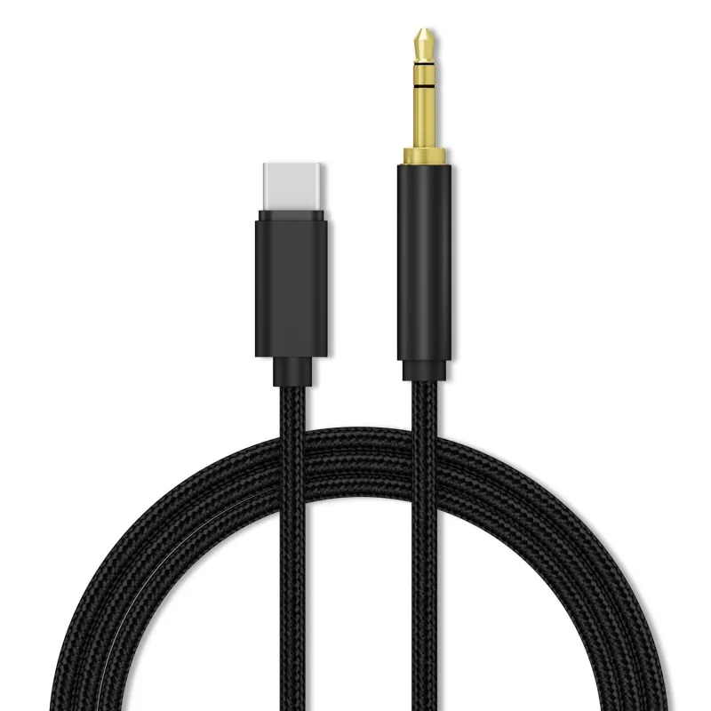 USB Tpye C to 3.5mm AUX Cable Type-C / For Iphone male to 3.5mm Jack male Car AUX Audio Adapter for Lightning AUX Cable 1M