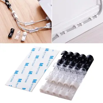 

Multipurpose Cable Holder Gadget Clamps Clamps 20pcs Cord Organizer Wire Clip Holder Finisher Device Fixing