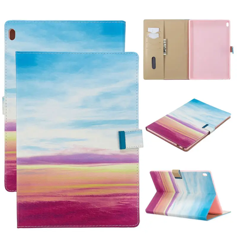 B090 Чехол для lenovo Tab E10 10,1 чехол для планшета Funda TB-X104F TB X104F TB-X104L чехол s модный флип-чехол с бабочкой и подставкой Capa+ подарки - Цвет: B090
