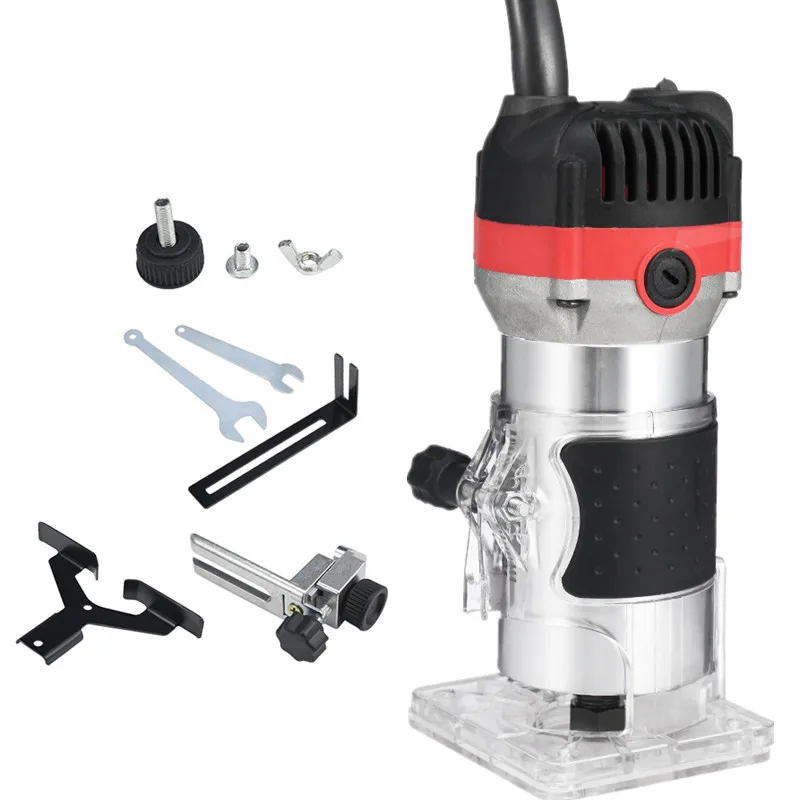 Tools 1280W Electric Hand Trimmer Router Tool Combo Kit Carving Machine