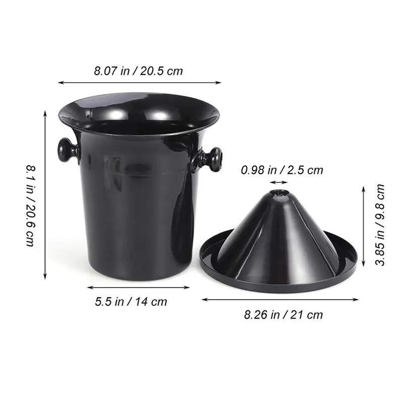 2 шт Круглые двойные уши винные шпиттоны пластиковые дегустации Spittoon ведро для