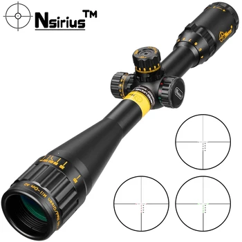

NSIRIUS 4-16X40 AO Riflescope Optical Sight Gold Tactical Red Green llluminate Crosshair Hunting Air Rifle Sniper Scope