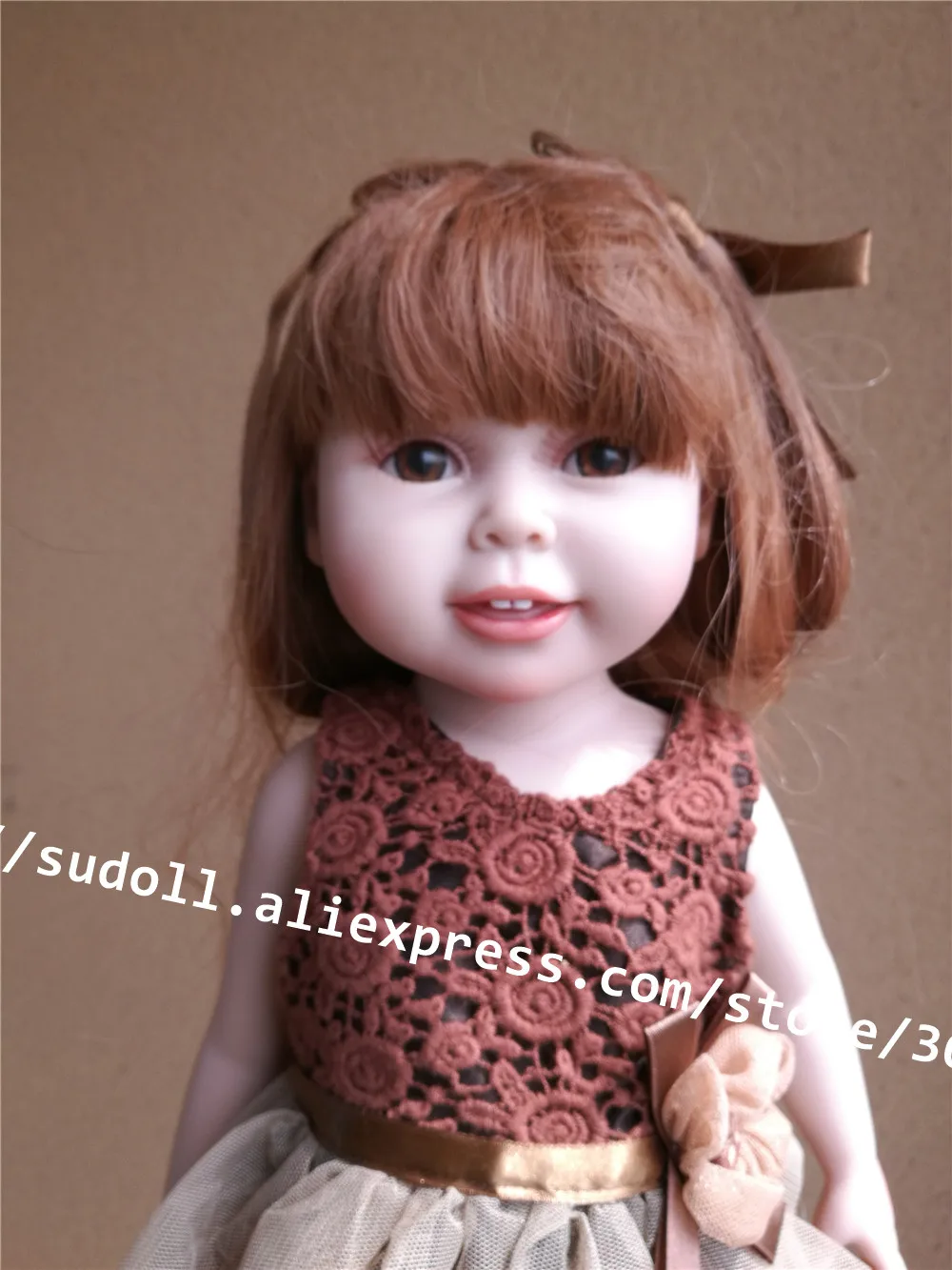 Sudoll 18-дюймовая американская кукла девочка-улыбка полностью виниловые красивые