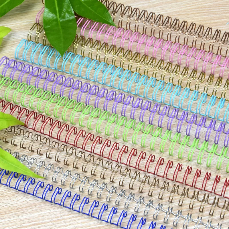Loose Leaf Binding Coil Metal Ring Binder Metal Binder Ring Notebook Accessories 100pcs/50pcs Metal YO Double Coil Calendar Binding Coil Notebook Spring Book Ring Wire O Binding A4 Binders Double Wire