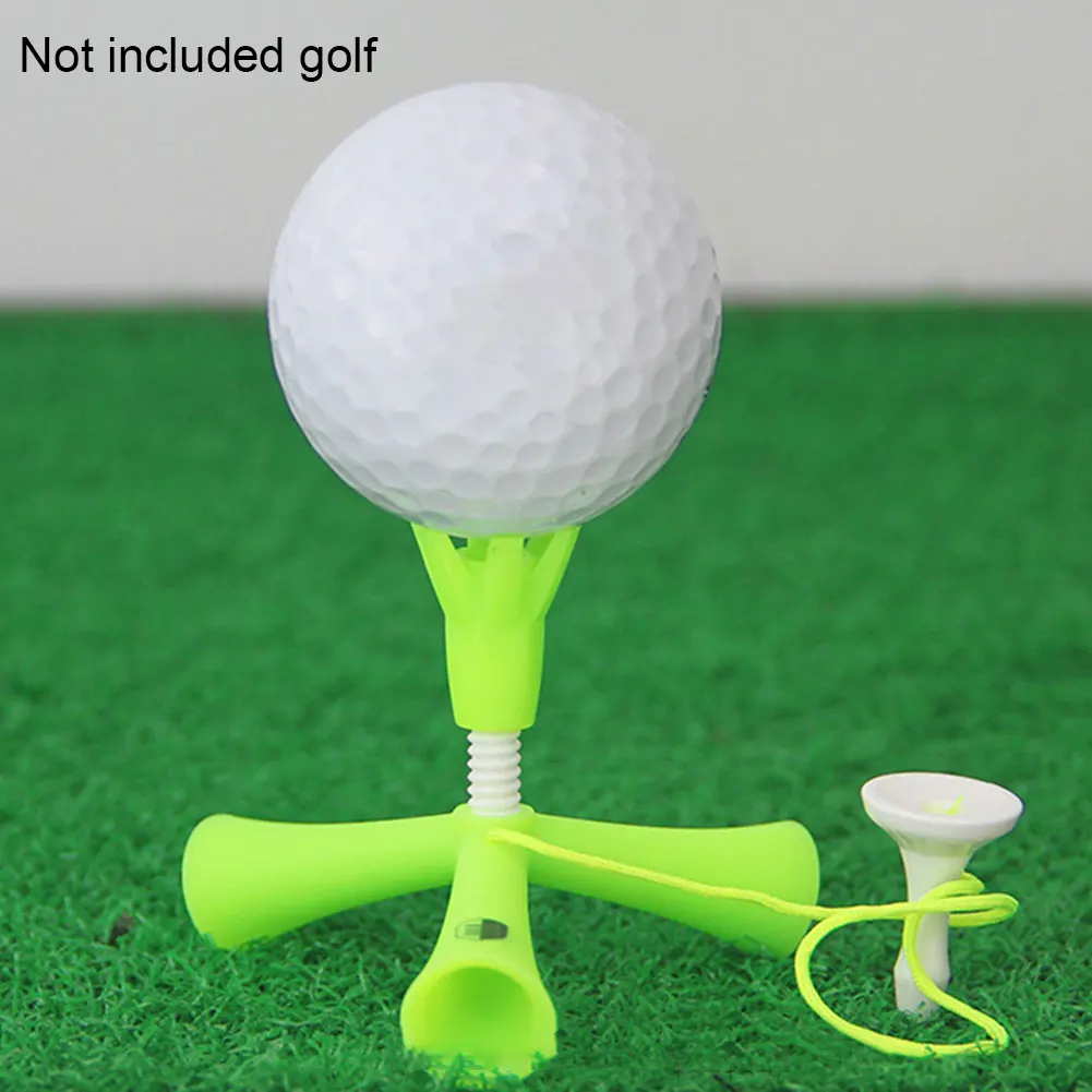 

Training Practice Rotatable Tripod Self Standing Sport Golf Tee Ball Holder Accessories Anti-flying Mini Easy Adjustable Height