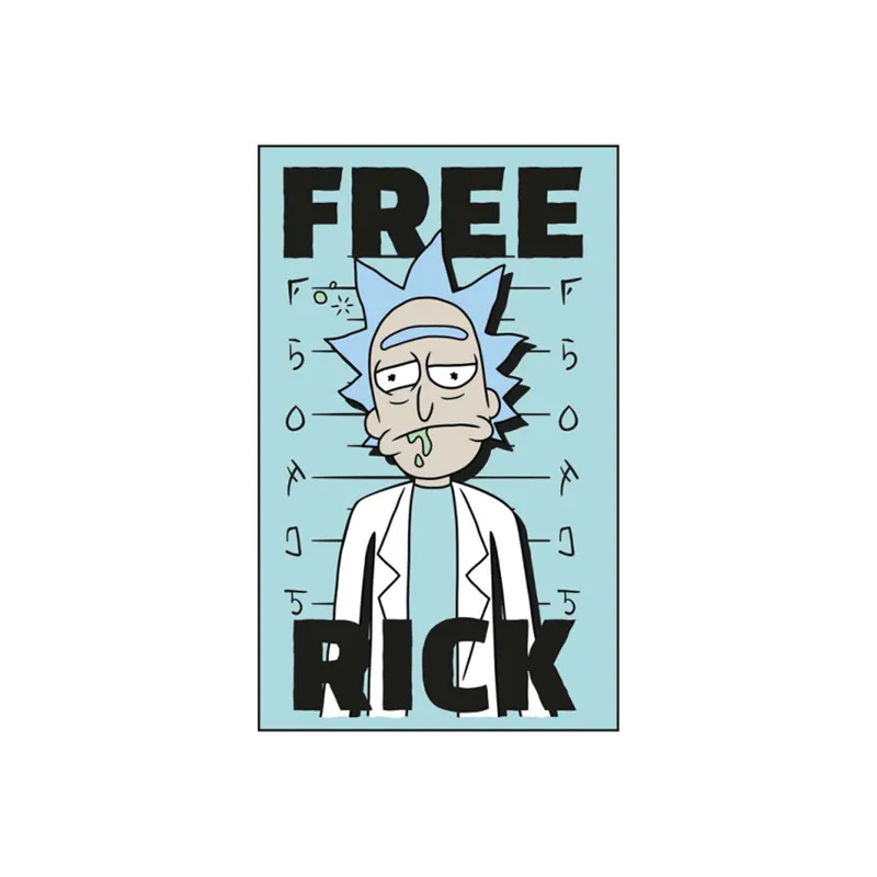 1PCS Hot Selling Rick And Morty Icon Cartoon Badge Acrylic Brooch Pin For Decoration On Backpack T-shirt Clothes Kids Party Gift