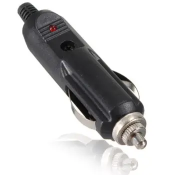 

1pcs Unviersal LED Red Indicator Male Car Cigarette Lighter Socket Plug Connector With Fuse Auto Replacement Car-styling