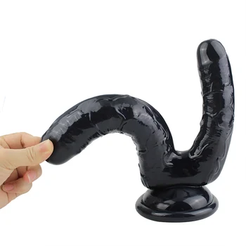 Realistic Double Ended Dildo Sex Toy for Women or Couples Dual Sided Headed Penetration Dong Device with Simulated Penile Sucker 3