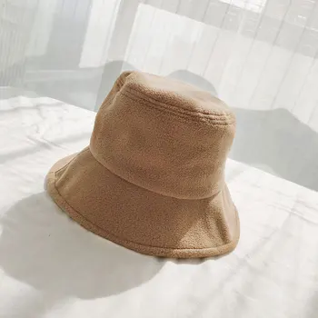 

Winter Bucket Hat Panama Women Men Hariy Warm Sun Hat For Girl Fashion Outdoor Hip Hop Cap Men Panama Streetware