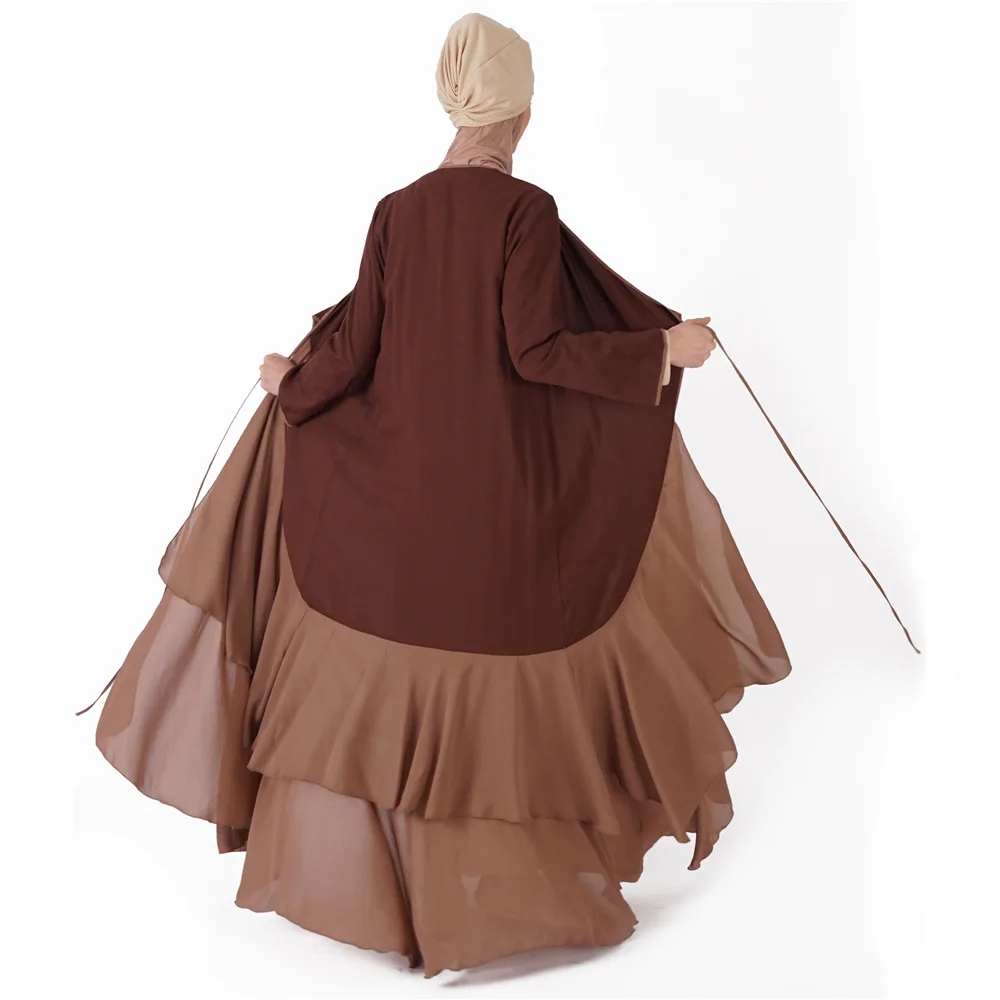 Модные кимоно Абая кардиган Дубай Кафтан исламский, мусульманский платье хиджаб абайя Турецкая ислам ic одежда для женщин Оман Djelaba Femme