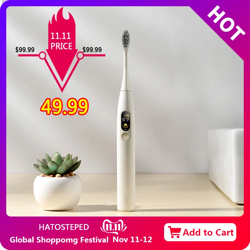 

Xiaomi Youpin Oclean X Sonic Electric Toothbrush Adult Waterproof Ultrasonic automatic Fast Charging Tooth Brush mijia