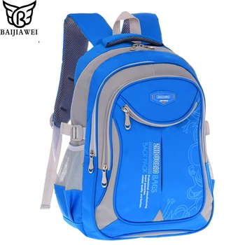 

BAIJIAWEI Hot Sale Children Backpacks Super Light Kids Backpacks Waterproof Schoolbags Primary School Bags