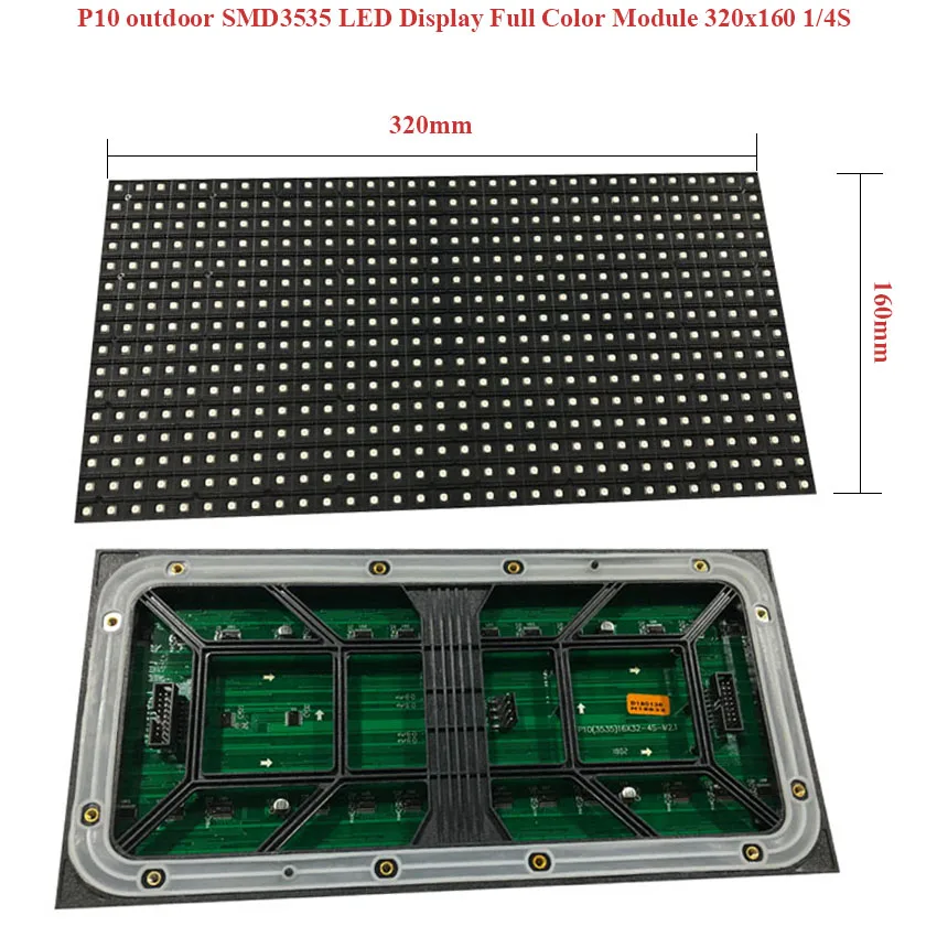 P10mm 320x160mm светодиодный дисплей большой видео настенный SMD3535 водонепроницаемый