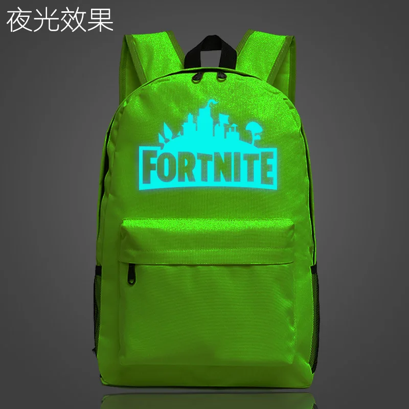 Фото Рюкзак Fortnite для игр, светящиеся школьные ранцы Fortnite для подростков, дорожные повседневные Рюкзаки унисекс для ноутбука №4