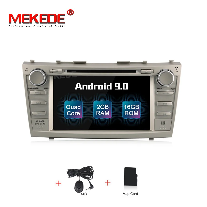 CAR DVD MEKEDE HD 2G+ 16G Android 9,0 AV выход автомобильный DVD мультимедиа для toyota camry 2007-2011 gps навигация радио плеер - Цвет: CAR DVD