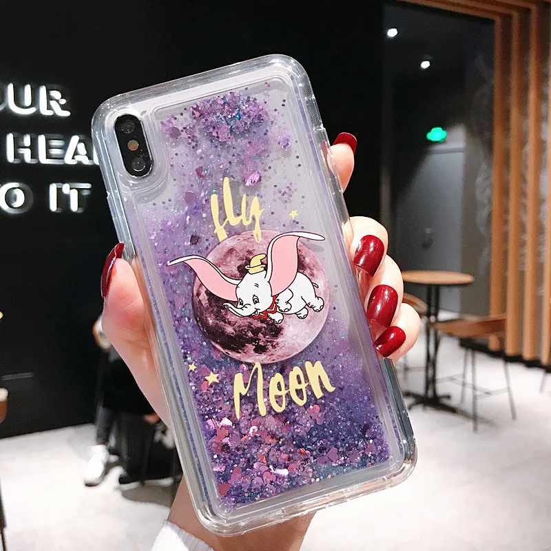 

Dream purple Glitter Phone Case For OPPO A9 2020 A11X Dynamic Quicksand Liquid Case For OPPO A5 2020 Protective Back Cover Coque