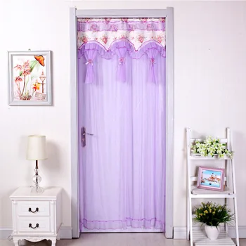 

Lace spinning Ventilate Curtain Anti Mosquito Tulle Curtain Door Screen Fly Screen Mesh Net door net for Bar Kitchen Door curtai