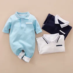 Combinaisons en coton pour nouveau né garçon, tenue de printemps, vêtements pour bébés, barboteuse une pièce pour nourrissons, nouvelle collection 