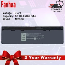 

Fanhua 7.4V 52Wh WD52H Laptop Replacement Battery for Dell Latitude E7240 E7250 Series W57CV 0W57CV GVD76 VFV59