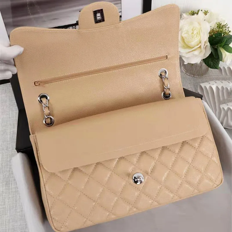 Luxury Handbag Bag For Women Genuine Leather Shoulder Bags Top Quality Fashion Design Lady's Crossbody Quilted Flap Bag Purse