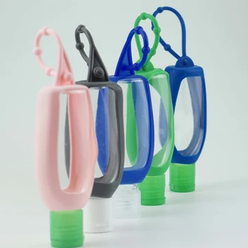 

10Pcs Silicone 60ml Cover Empty Bottle Lotion Bottle Hand Bottle For Hand Sanitizer Gel Bottle Sleeve Bottle Pet Plastic Bottle