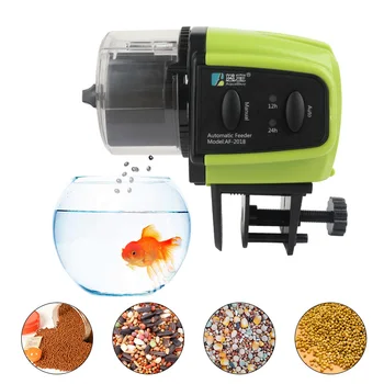 

200ml Automatic Fish Feeder For Aquarium Fish Tank Auto Feeders With Timer Pet Feeding Dispenser LCD Indicates Fish Feeder