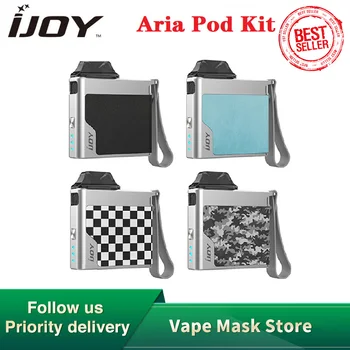 

Original IJOY Aria Pod Kit 900mAh Built-in Battery & 3ml Pod & 0.6ohm/1.0ohm Coil Electronic Cigarette Vape Kit Vs Drag Nano