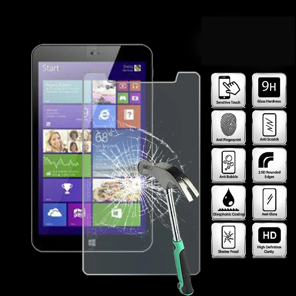

For Argos Bush Eluma B1 8 Inch Tablet Ultra Clear Tempered Glass Screen Protector Anti-friction Proective Film